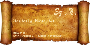 Székely Nauzika névjegykártya